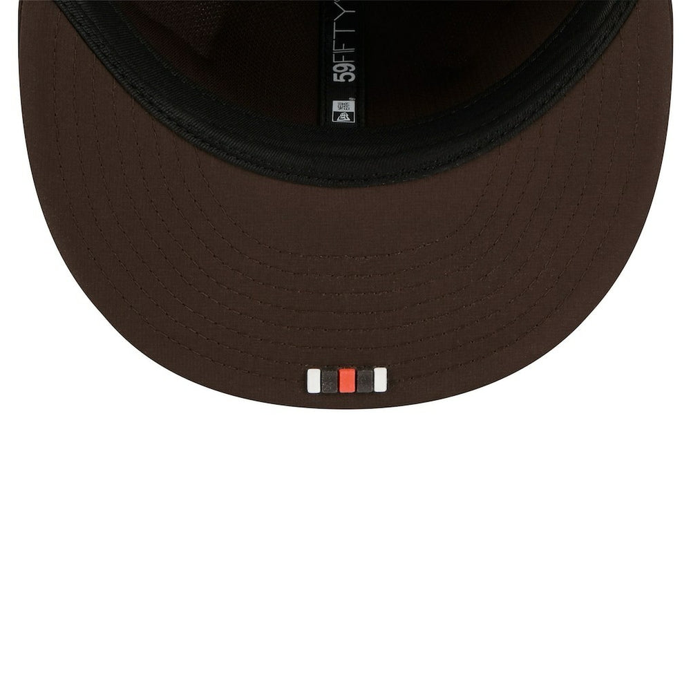 Cleveland Browns New Era 2025 Sideline 59FIFTY Fitted Hat - Brown on sale