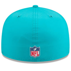 Miami Dolphins New Era 2025 Sideline 59FIFTY Fitted Hat - Aqua outlet