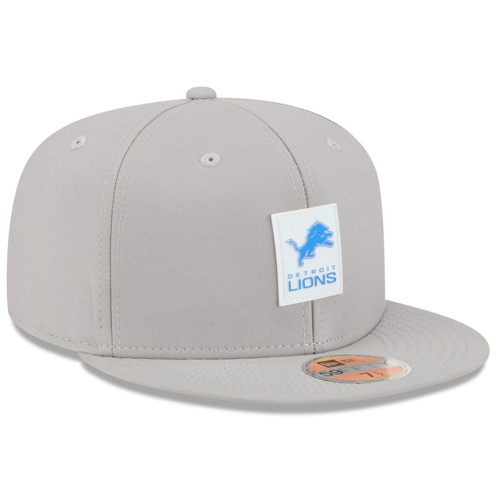 Detroit Lions New Era 2025 Sideline 59FIFTY Fitted Hat - Gray for sale