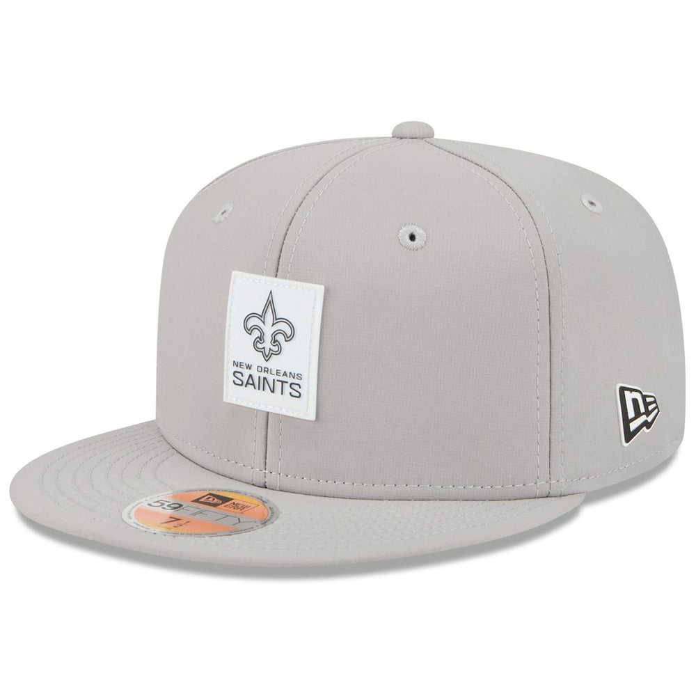 New Orleans Saints New Era 2025 Sideline 59FIFTY Fitted Hat - Gray for sale
