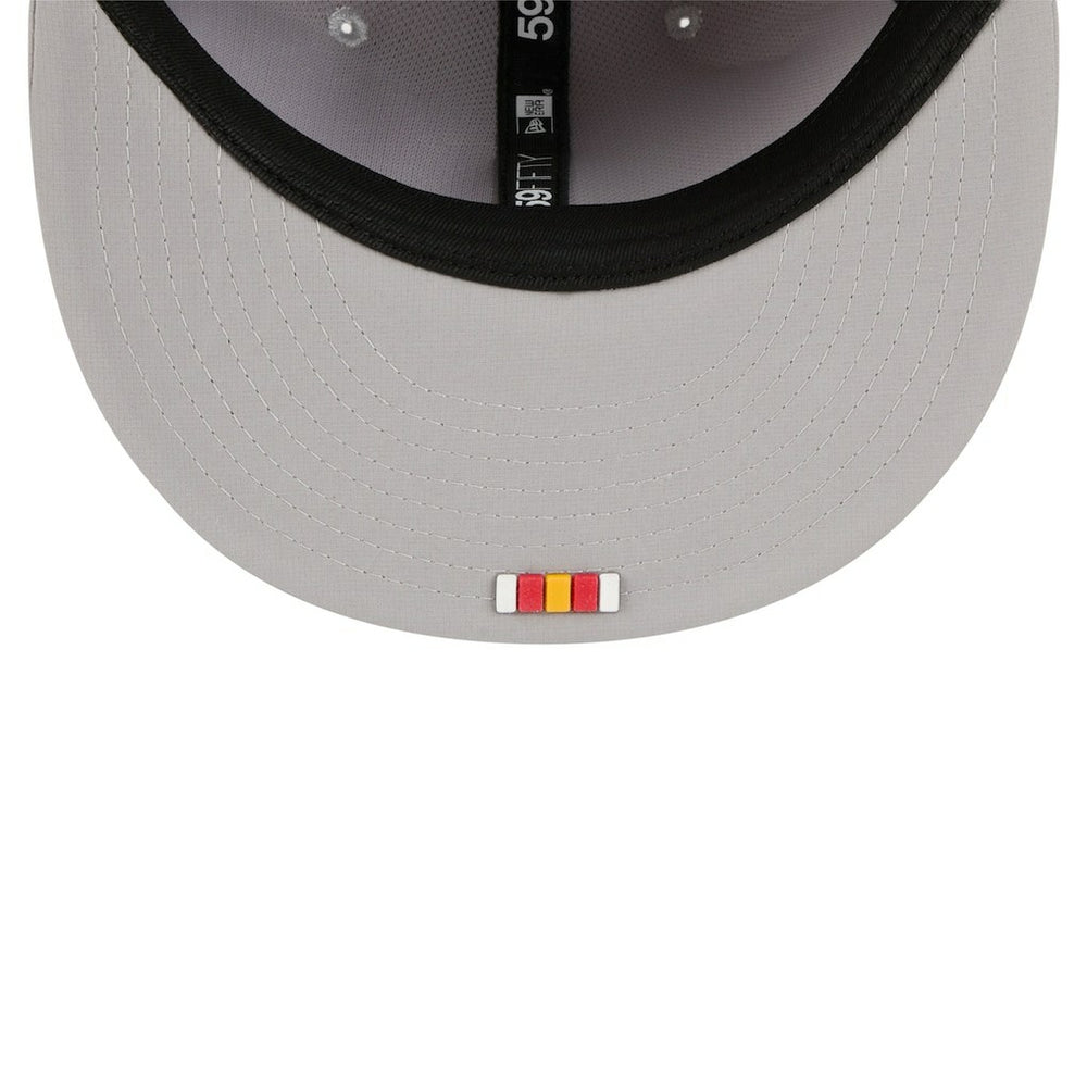 Kansas City Chiefs New Era 2025 Sideline 59FIFTY Fitted Hat - Gray for sale