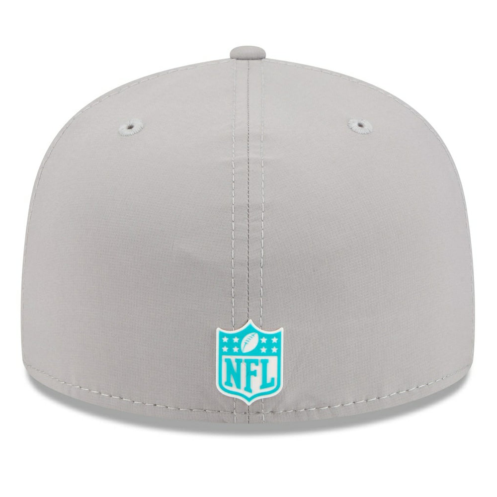 Miami Dolphins New Era 2025 Sideline 59FIFTY Fitted Hat - Gray on sale