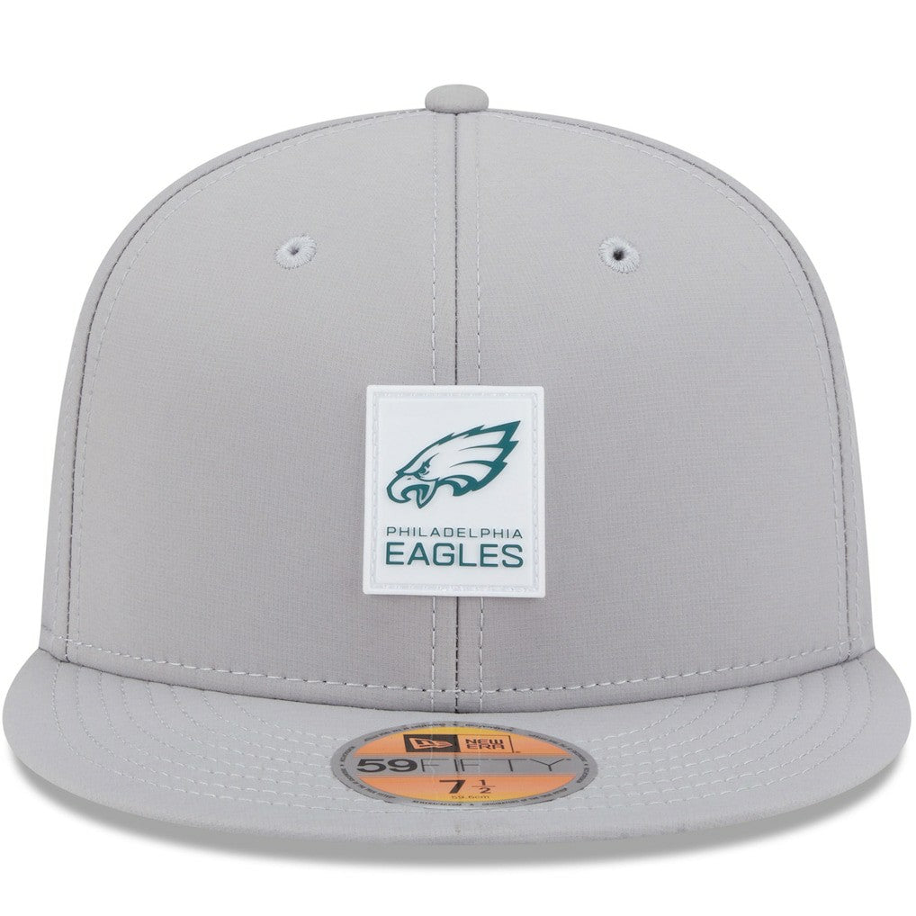 Philadelphia Eagles New Era 2025 Sideline 59FIFTY Fitted Hat - Gray discount