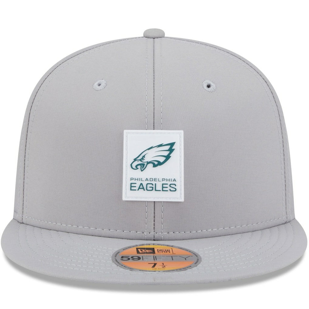 Philadelphia Eagles New Era 2025 Sideline 59FIFTY Fitted Hat - Gray discount