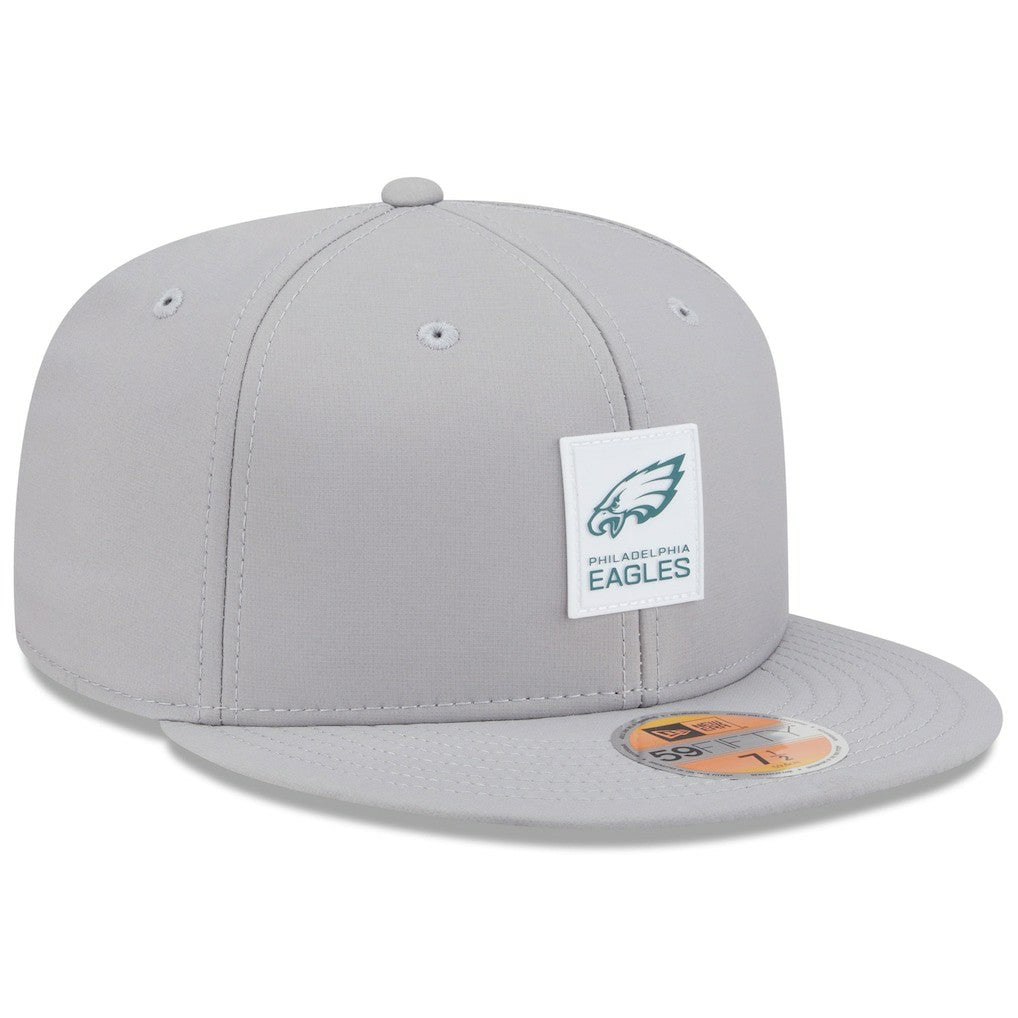 Philadelphia Eagles New Era 2025 Sideline 59FIFTY Fitted Hat - Gray discount