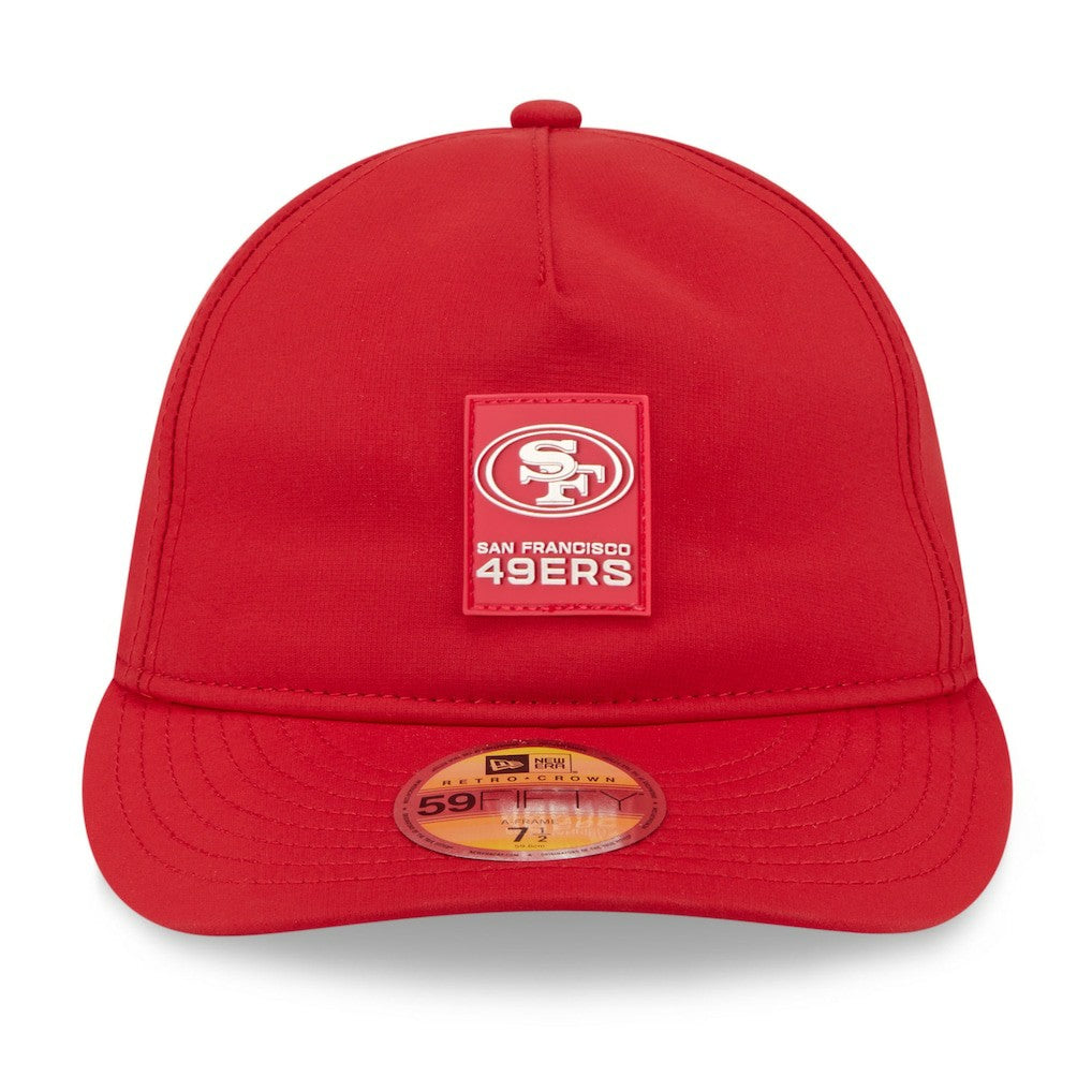 San Francisco 49ers New Era 2025 Sideline Retro Crown 59FIFTY Fitted Hat - Scarlet for sale