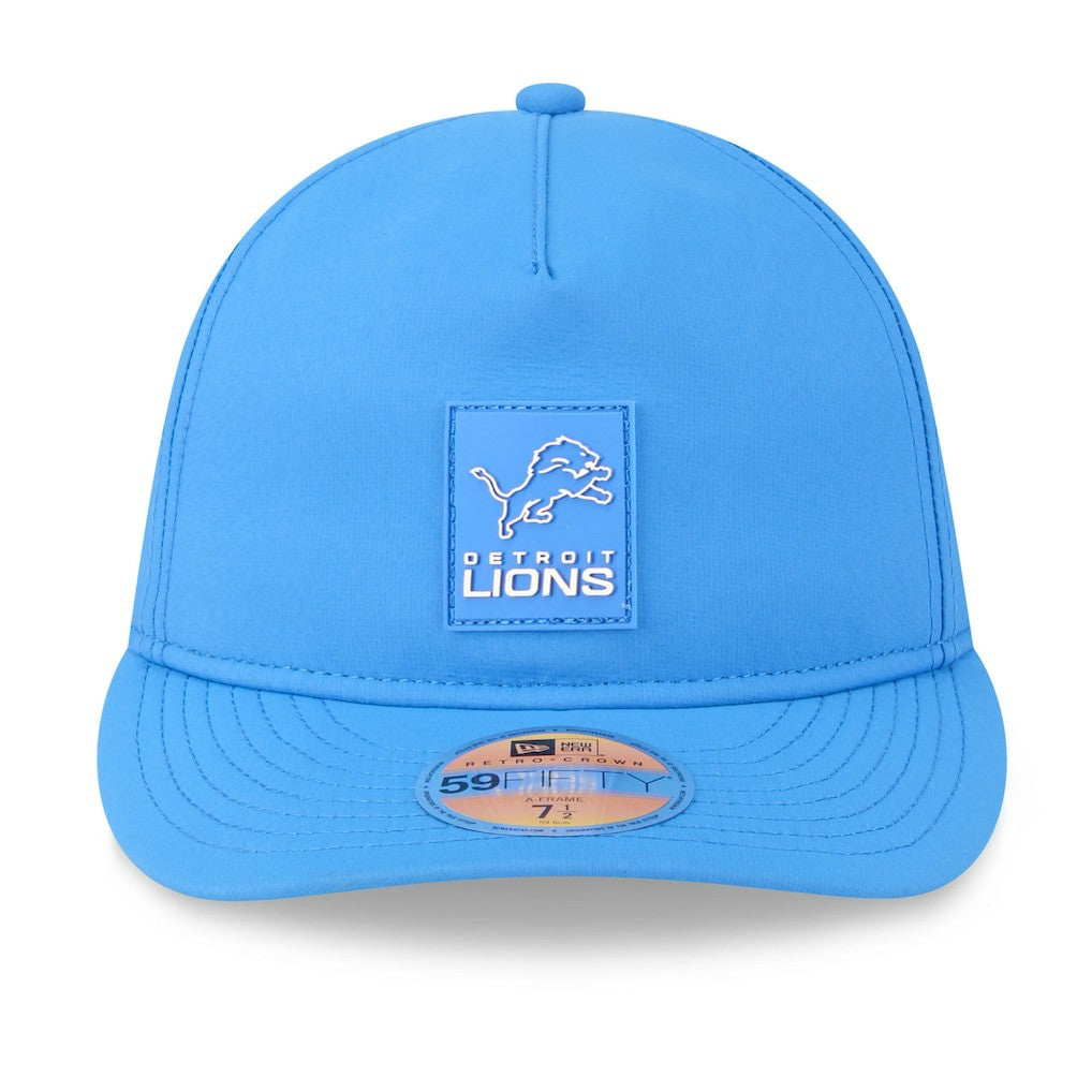 Detroit Lions New Era 2025 Sideline Retro Crown 59FIFTY Fitted Hat - Blue on sale