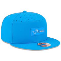 Detroit Lions New Era 2025 Sideline Split Panel 9FIFTY Snapback Hat - Blue sale
