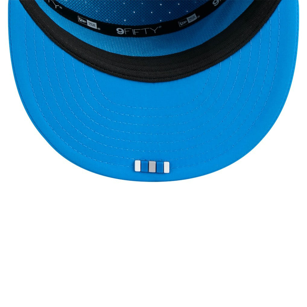 Detroit Lions New Era 2025 Sideline Throwback Split Panel 9FIFTY Snapback Hat - Blue discount