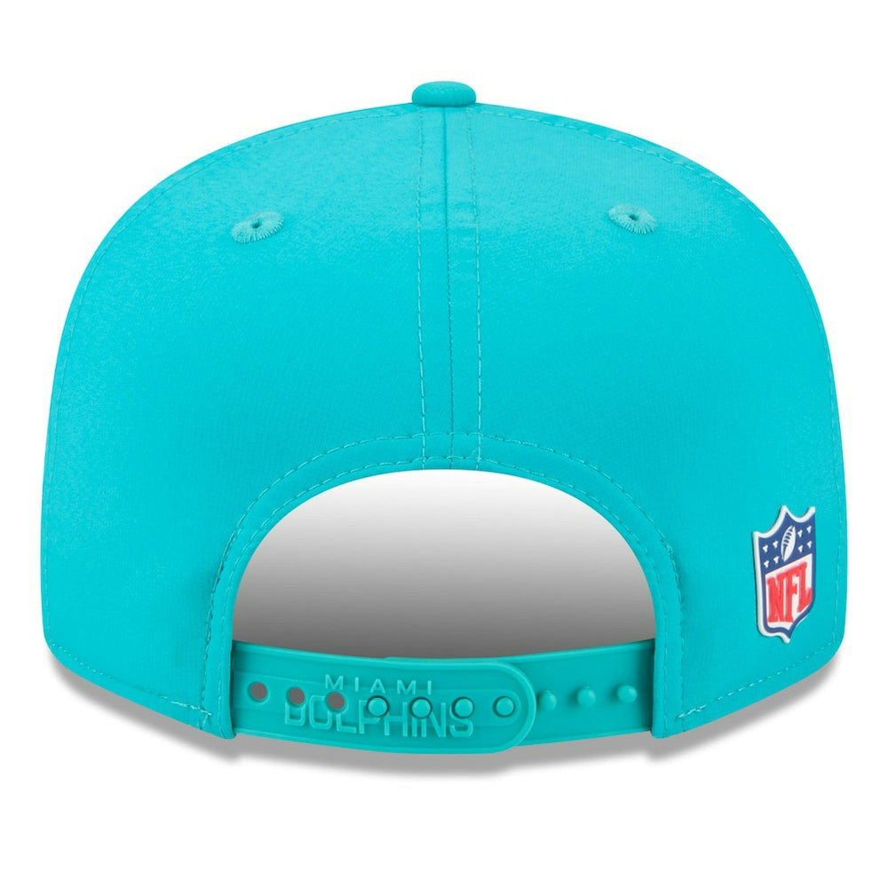 Miami Dolphins New Era 2025 Sideline Split Panel 9FIFTY Snapback Hat - Aqua online