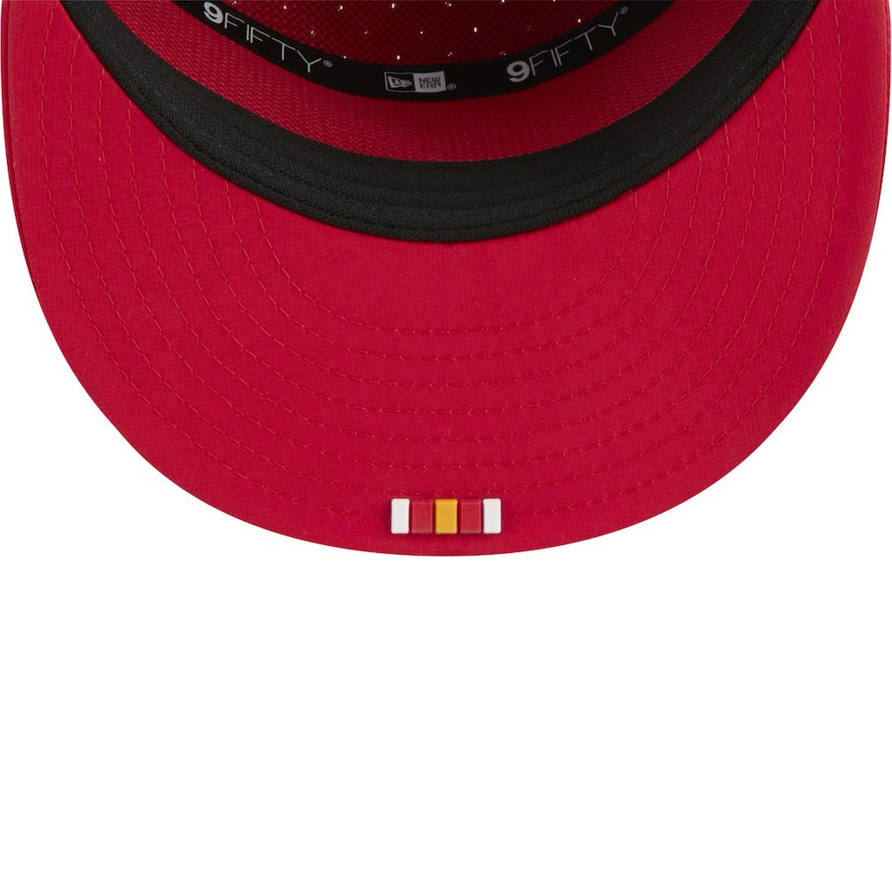 Kansas City Chiefs New Era 2025 Sideline Split Panel 9FIFTY Snapback Hat - Red for sale
