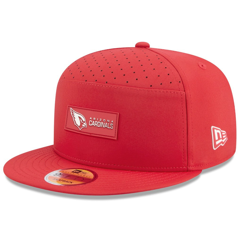 Arizona Cardinals New Era 2025 Sideline Split Panel 9FIFTY Snapback Hat - Cardinal discount