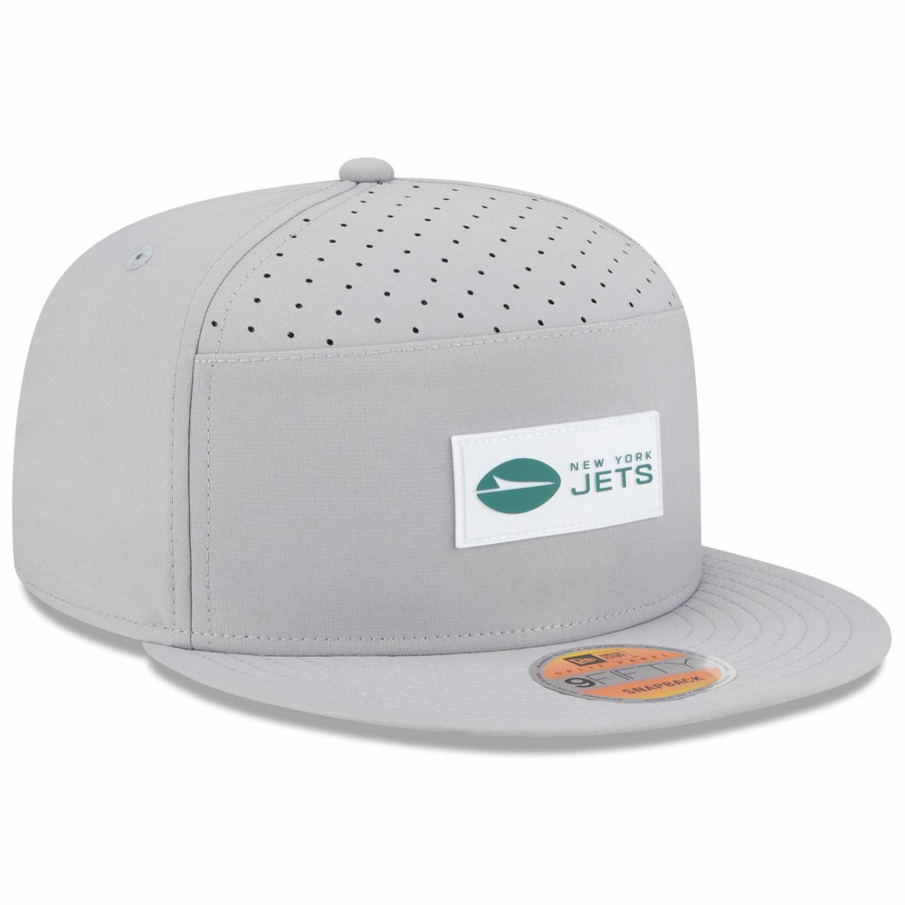 New York Jets New Era 2025 Sideline Split Panel 9FIFTY Snapback Hat - Gray discount