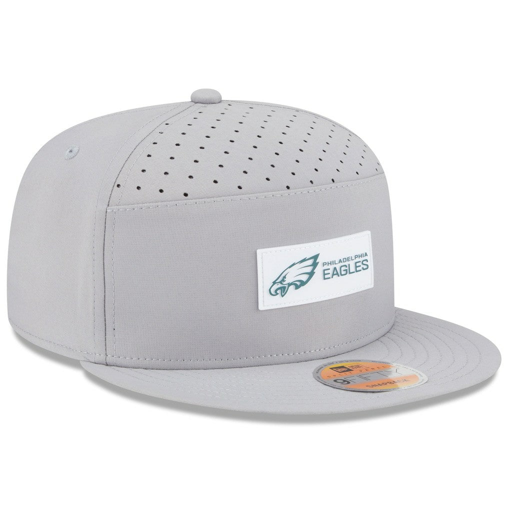Philadelphia Eagles New Era 2025 Sideline Split Panel 9FIFTY Snapback Hat - Gray online