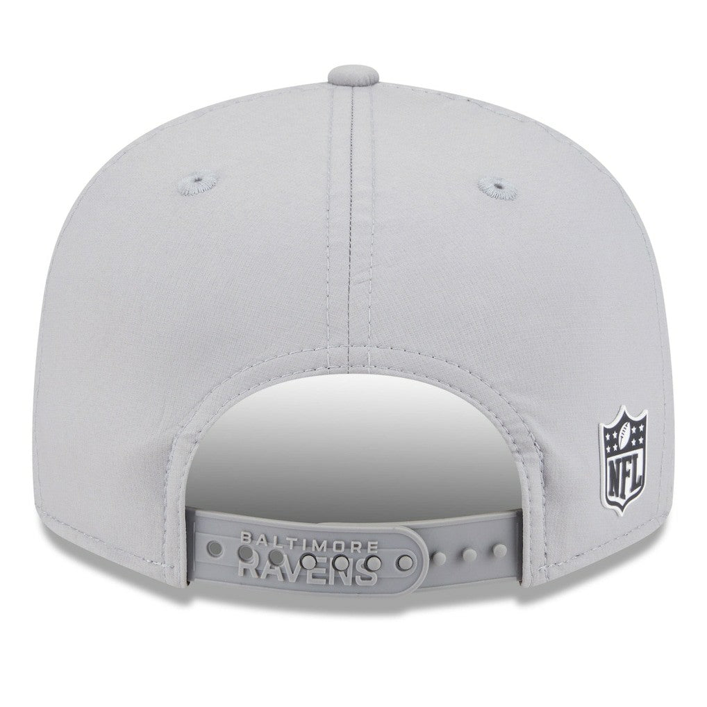 Baltimore Ravens New Era 2025 Sideline Split Panel 9FIFTY Snapback Hat - Gray sale