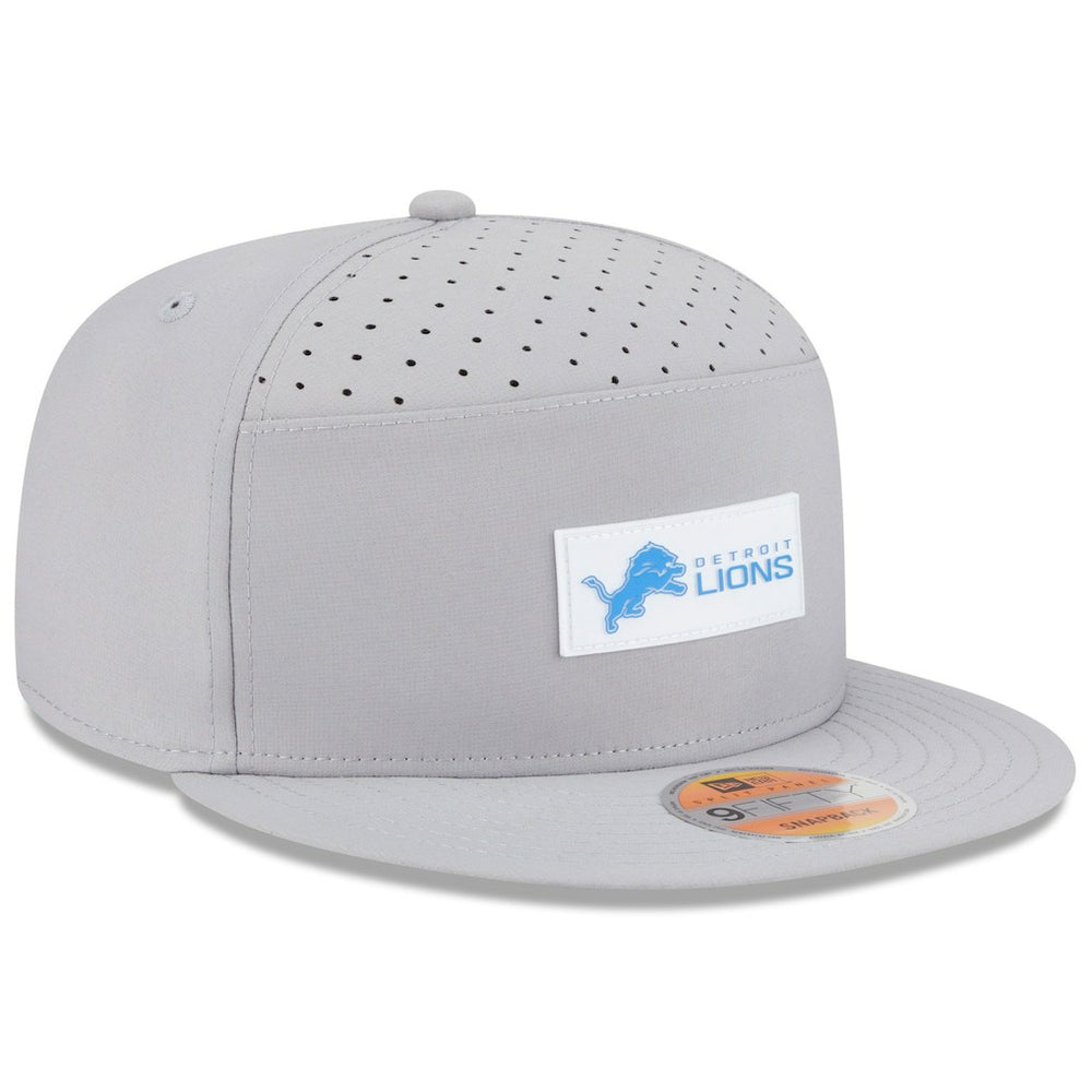 Detroit Lions New Era 2025 Sideline Split Panel 9FIFTY Snapback Hat - Gray outlet
