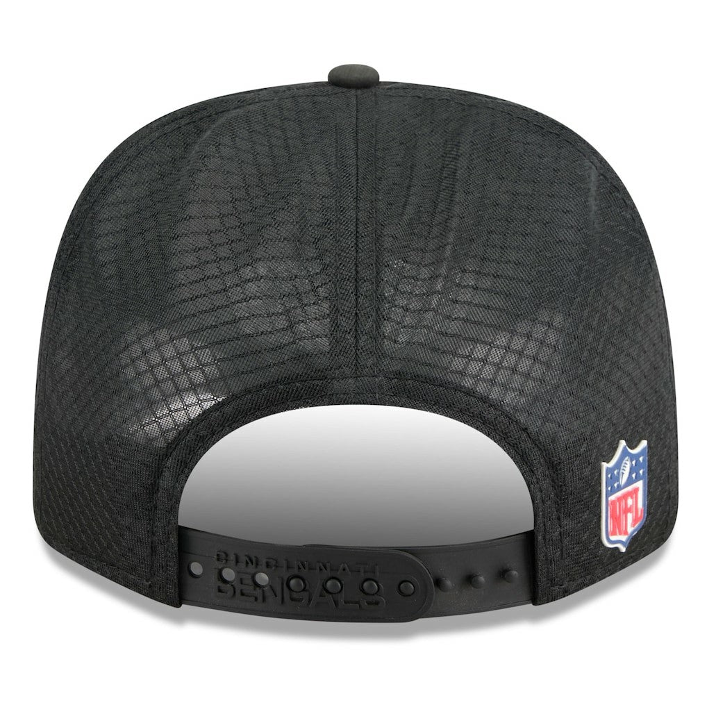 Cincinnati Bengals New Era 2025 Sideline 9SEVENTY Trucker Adjustable Hat - Black cheap