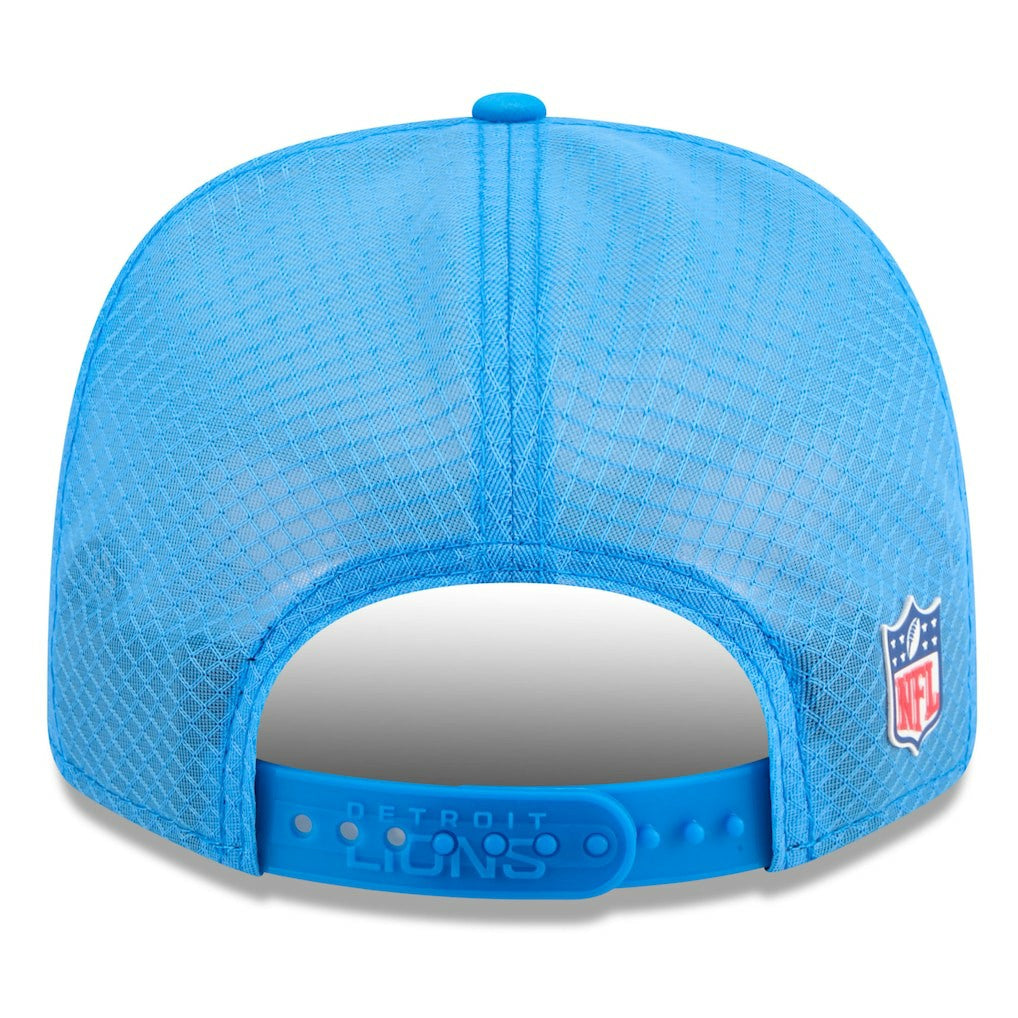Detroit Lions New Era 2025 Sideline 9SEVENTY Trucker Adjustable Hat - Blue for sale