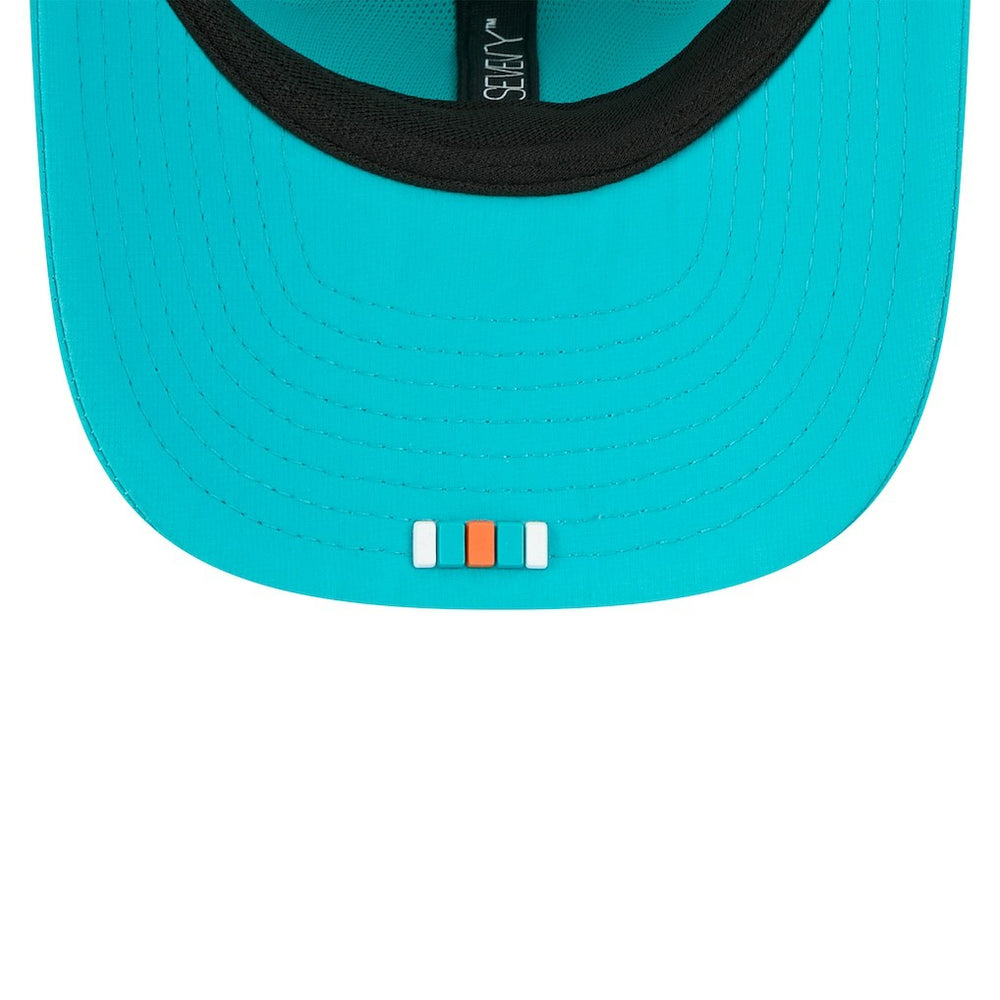 Miami Dolphins New Era 2025 Sideline 9SEVENTY Trucker Adjustable Hat - Aqua cheap