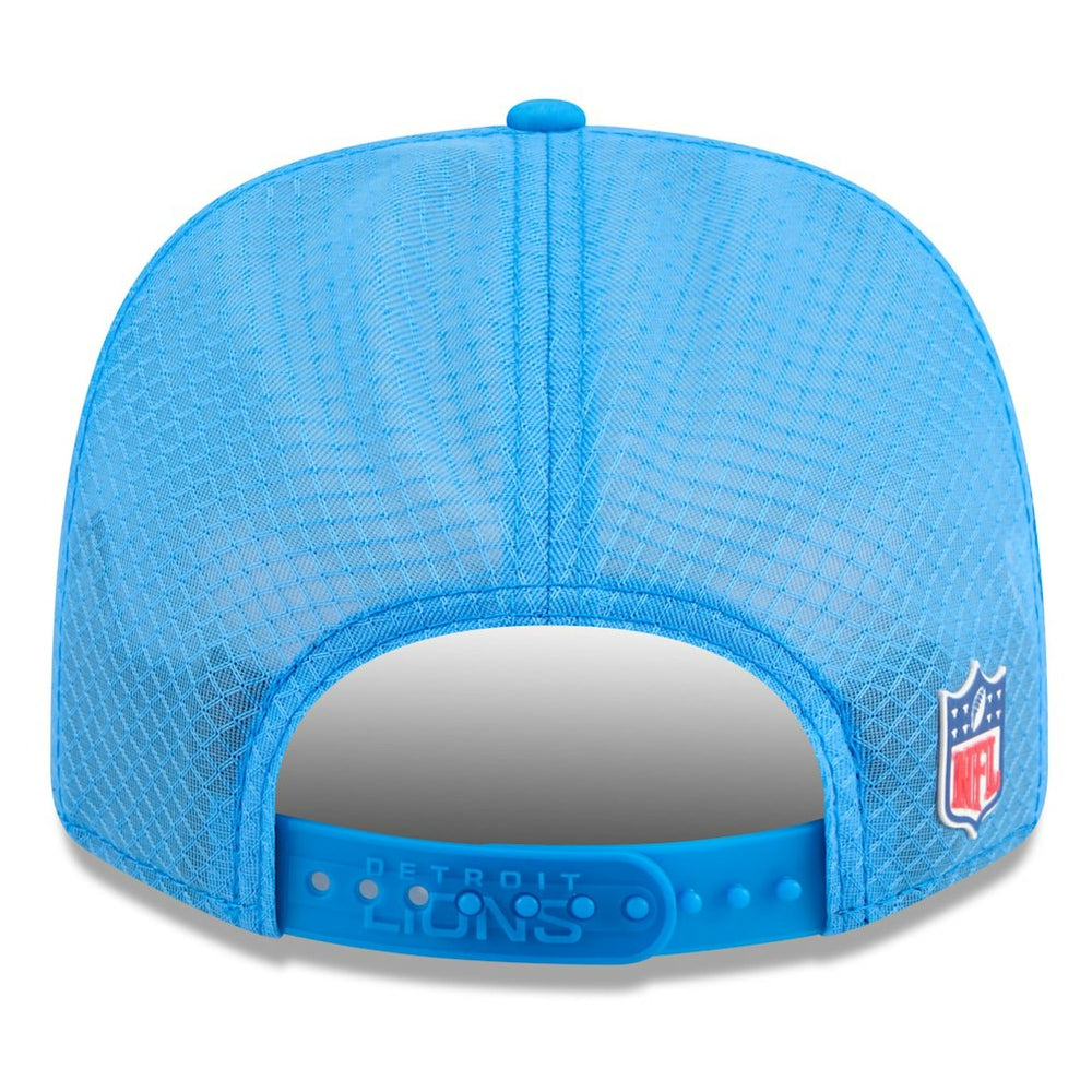Detroit Lions New Era 2025 Sideline Throwback 9SEVENTY Trucker Adjustable Hat - Blue cheap