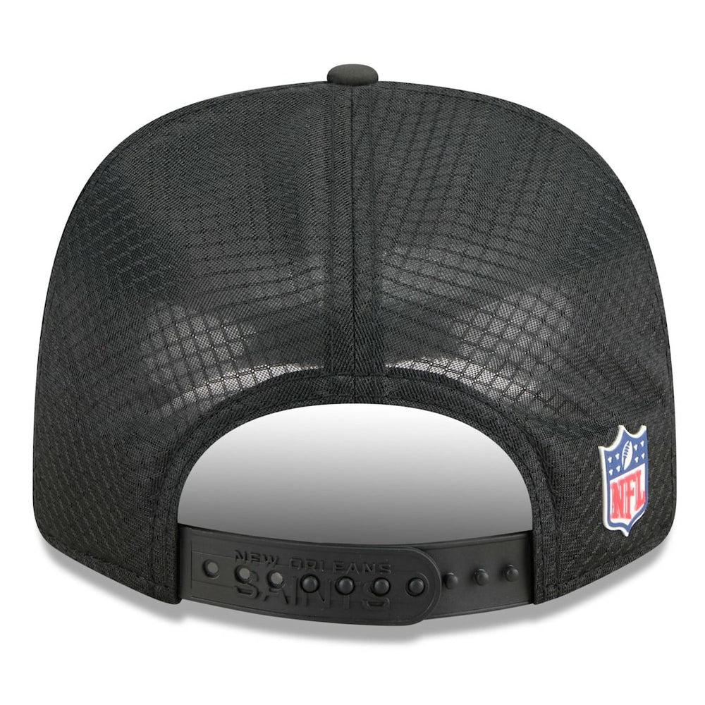 New Orleans Saints New Era 2025 Sideline 9SEVENTY Trucker Adjustable Hat - Black for sale