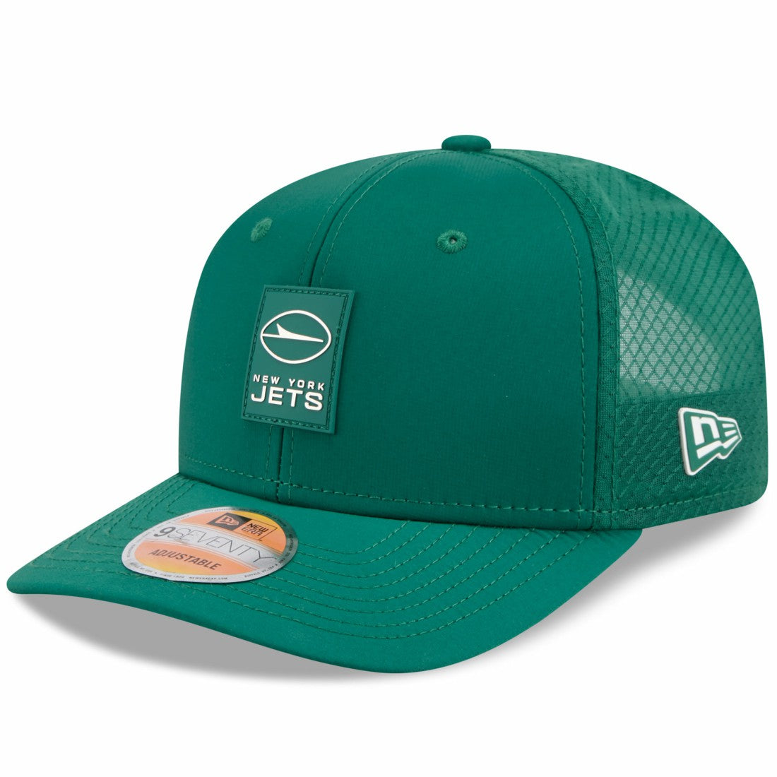 New York Jets New Era 2025 Sideline 9SEVENTY Trucker Adjustable Hat - Green discount