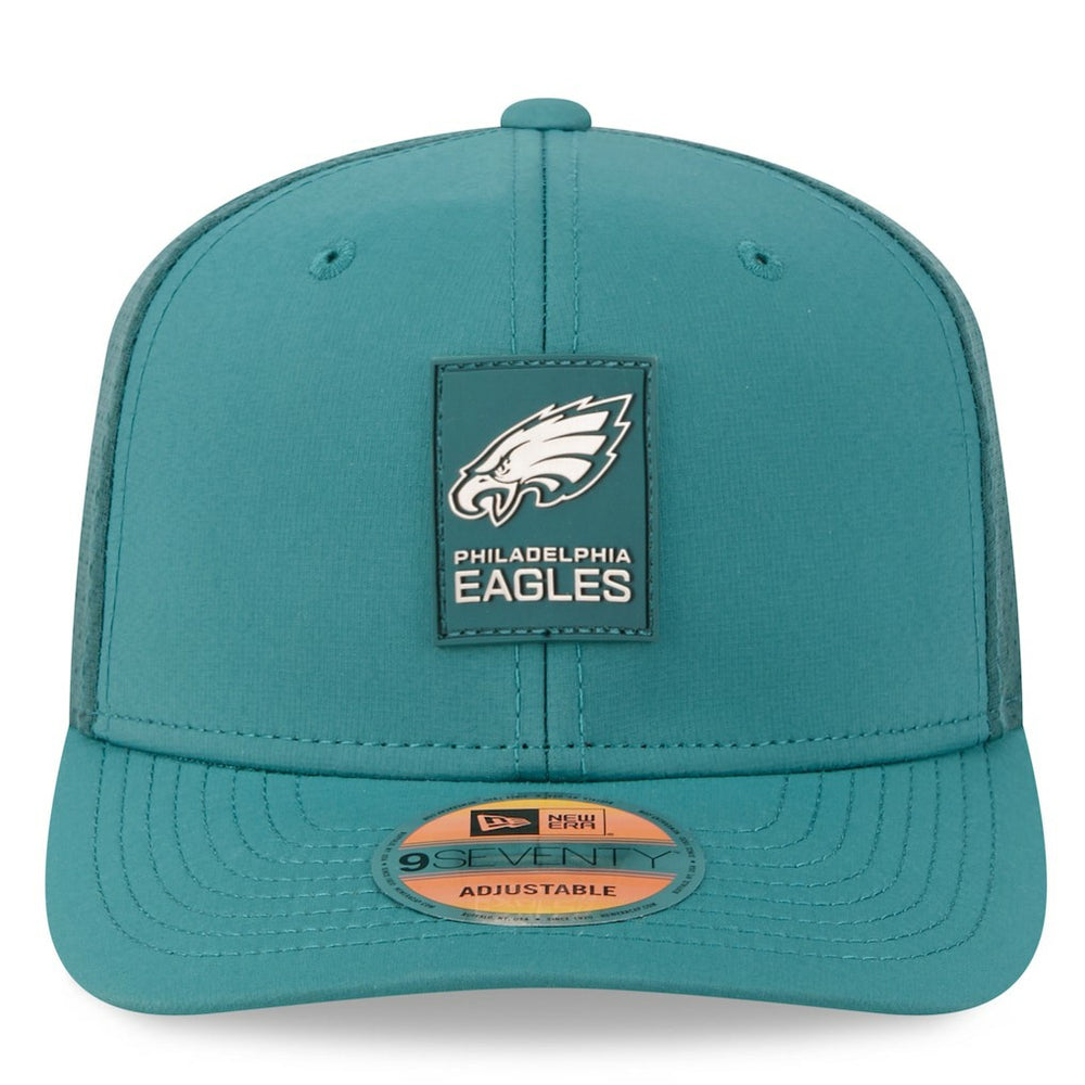 Philadelphia Eagles New Era 2025 Sideline 9SEVENTY Trucker Adjustable Hat - Green on sale