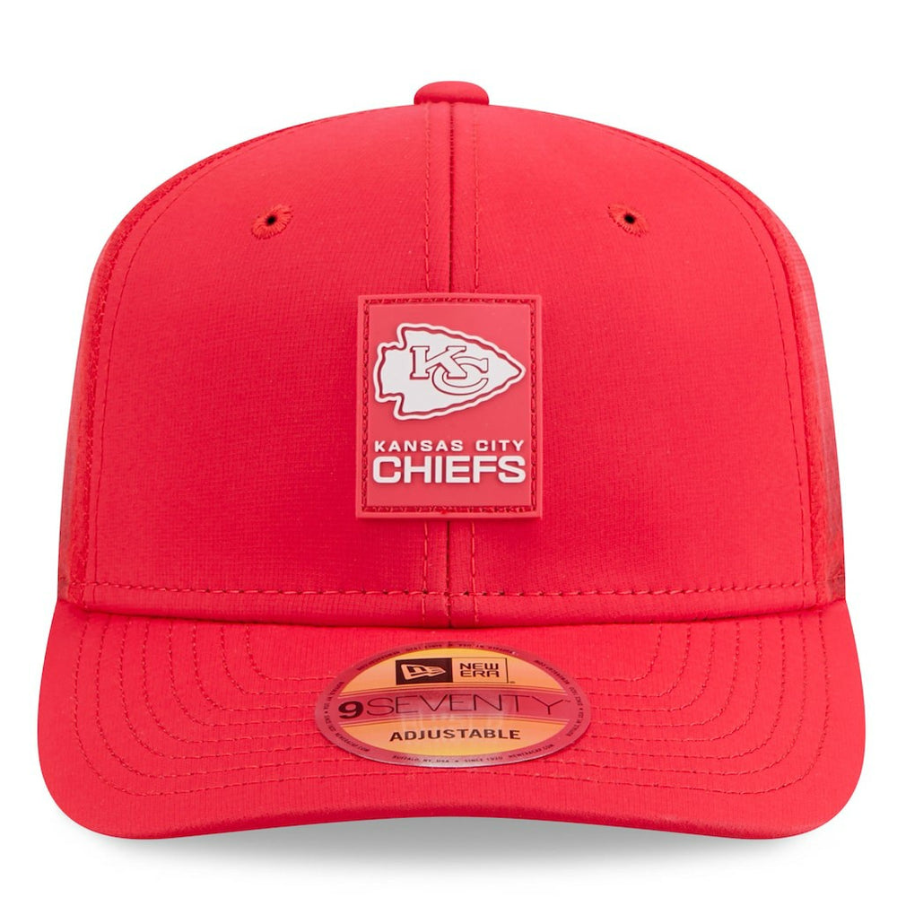 Kansas City Chiefs New Era 2025 Sideline 9SEVENTY Trucker Adjustable Hat - Red outlet