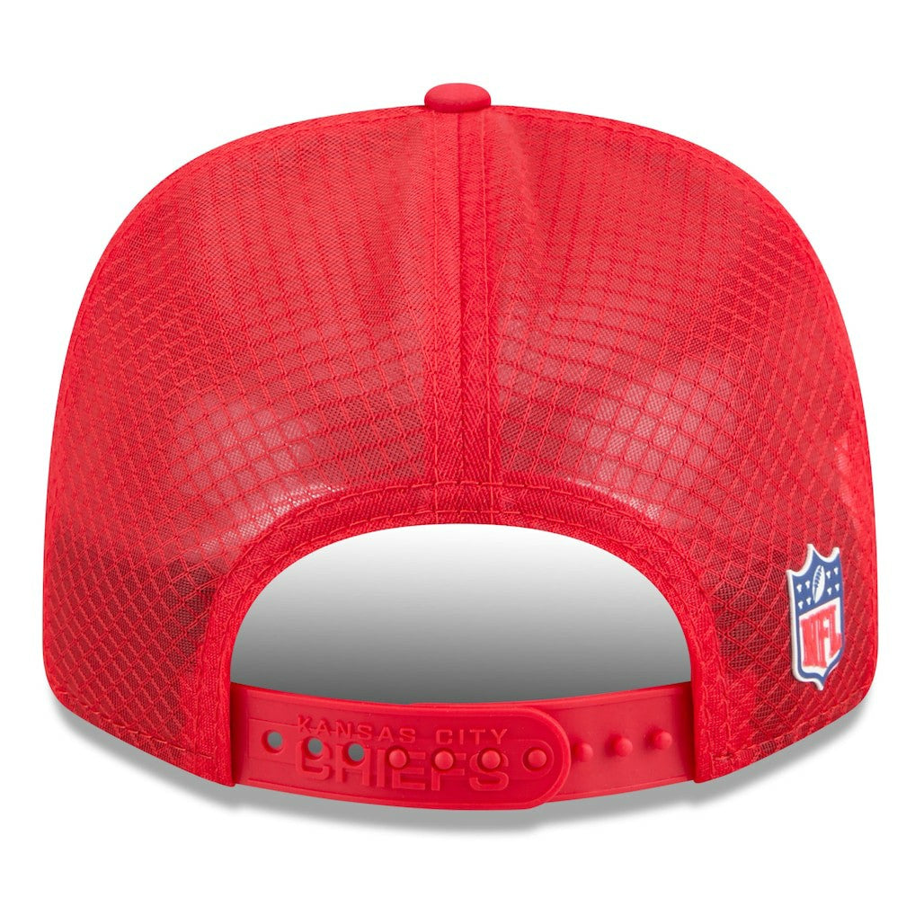 Kansas City Chiefs New Era 2025 Sideline 9SEVENTY Trucker Adjustable Hat - Red outlet