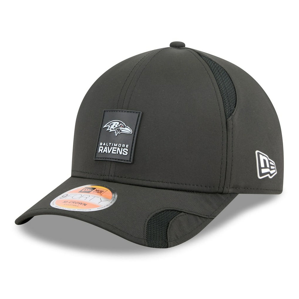 Baltimore Ravens New Era 2025 Sideline M-Crown 9FORTY Adjustable Hat - Black on sale