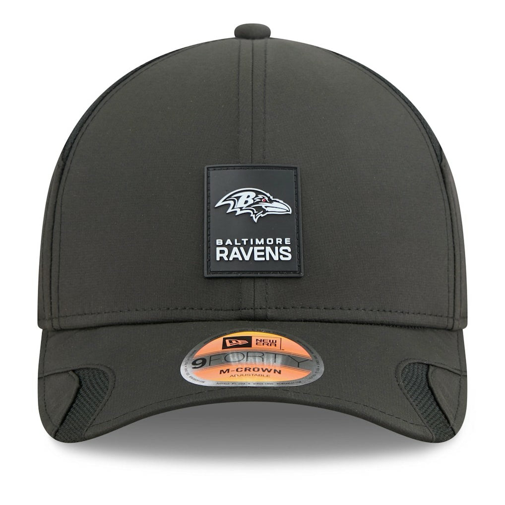 Baltimore Ravens New Era 2025 Sideline M-Crown 9FORTY Adjustable Hat - Black on sale