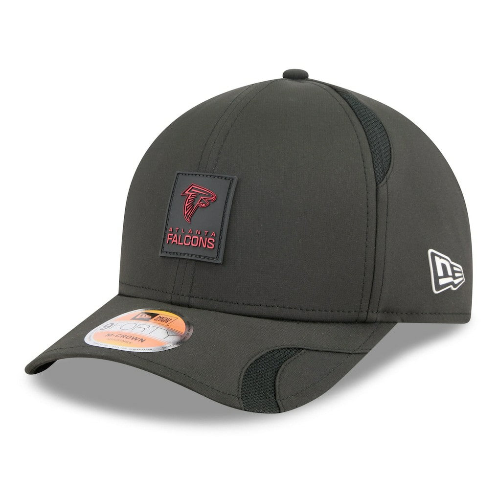 Atlanta Falcons New Era 2025 Sideline M-Crown 9FORTY Adjustable Hat - Black cheap