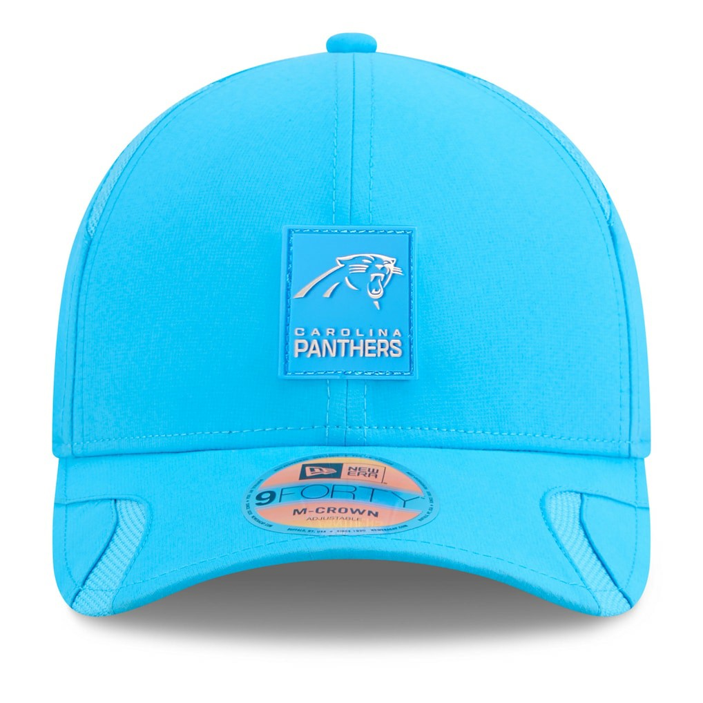 Carolina Panthers New Era 2025 Sideline M-Crown 9FORTY Adjustable Hat - Blue cheap