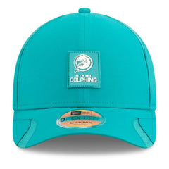 Miami Dolphins New Era 2025 Sideline Throwback M-Crown 9FORTY Adjustable Hat - Aqua on sale