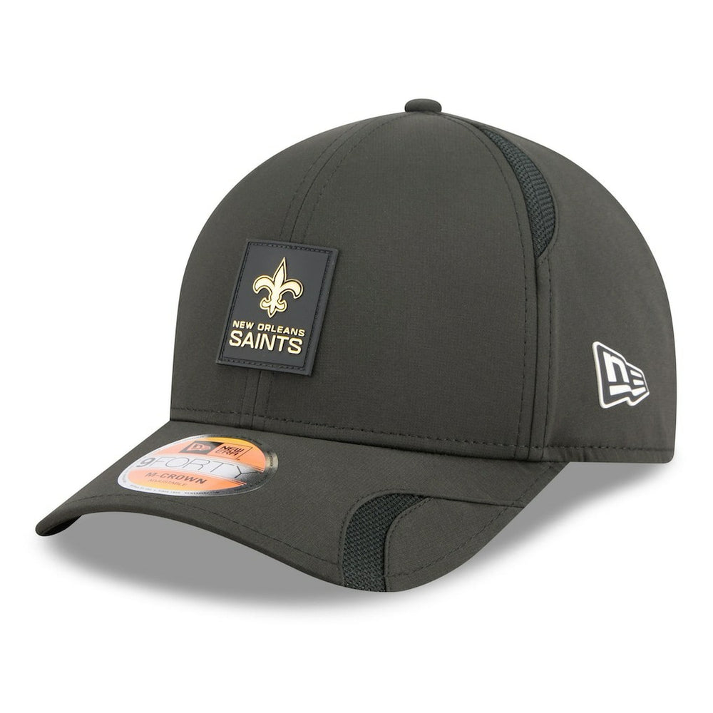 New Orleans Saints New Era 2025 Sideline M-Crown 9FORTY Adjustable Hat - Black on sale