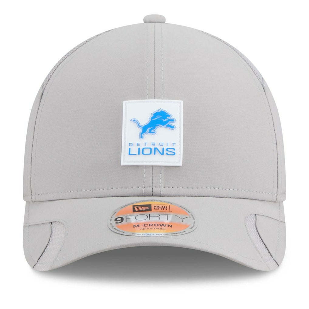 Detroit Lions New Era 2025 Sideline M-Crown 9FORTY Adjustable Hat - Gray cheap