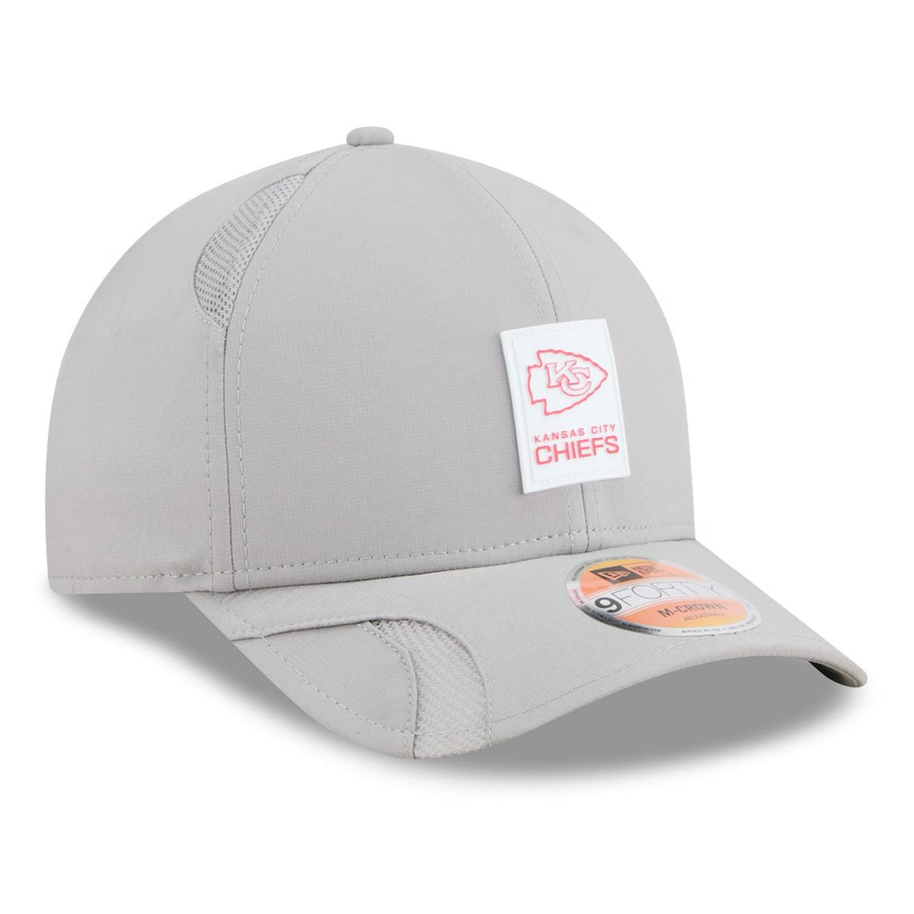Kansas City Chiefs New Era 2025 Sideline M-Crown 9FORTY Adjustable Hat - Gray discount