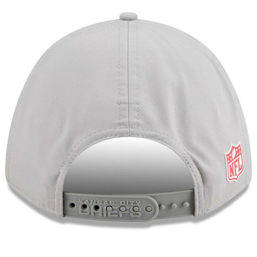 Kansas City Chiefs New Era 2025 Sideline M-Crown 9FORTY Adjustable Hat - Gray discount