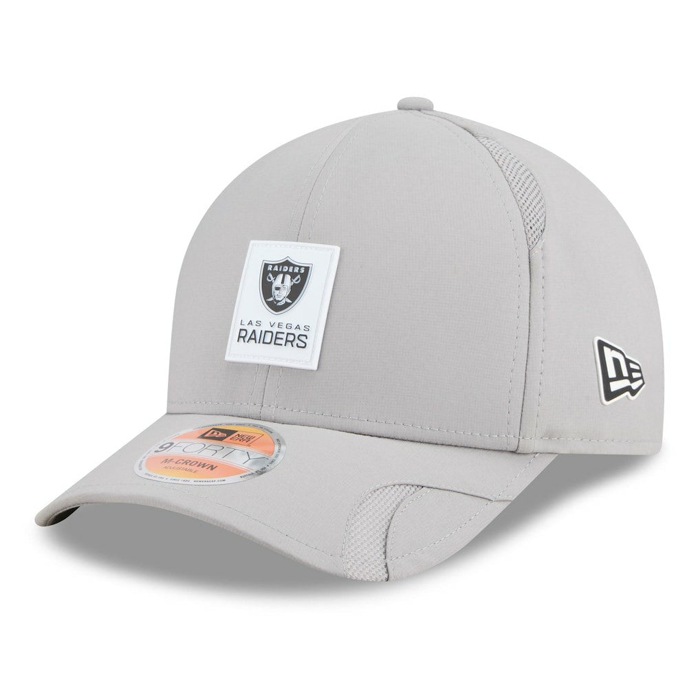 Las Vegas Raiders New Era 2025 Sideline M-Crown 9FORTY Adjustable Hat - Gray for sale