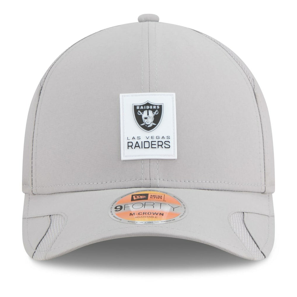 Las Vegas Raiders New Era 2025 Sideline M-Crown 9FORTY Adjustable Hat - Gray for sale