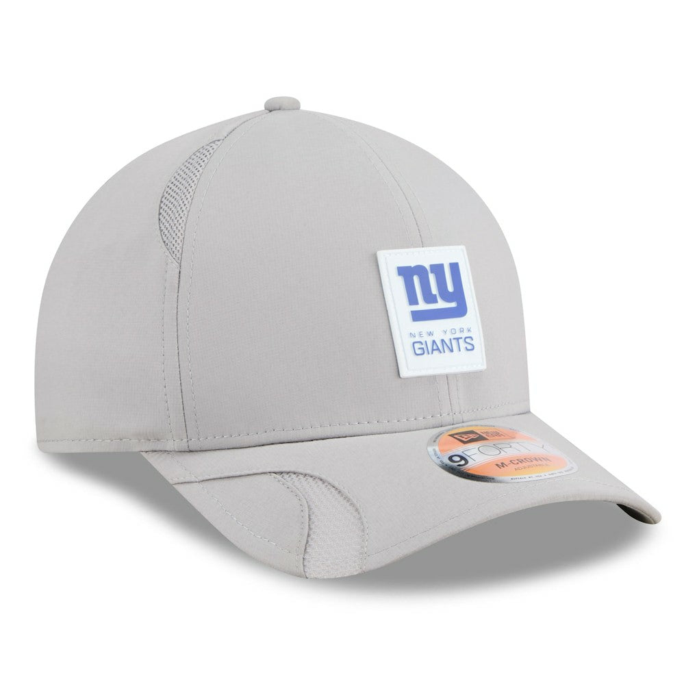 New York Giants New Era 2025 Sideline M-Crown 9FORTY Adjustable Hat - Gray outlet