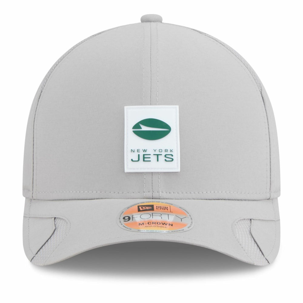 New York Jets New Era 2025 Sideline M-Crown 9FORTY Adjustable Hat - Gray discount
