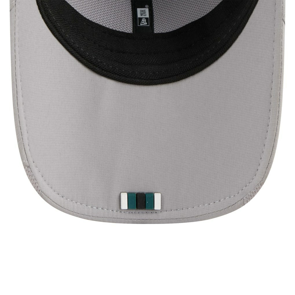 Philadelphia Eagles New Era 2025 Sideline M-Crown 9FORTY Adjustable Hat - Gray for sale