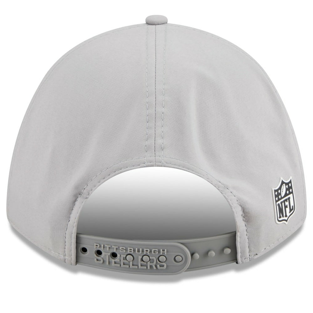 Pittsburgh Steelers New Era 2025 Sideline M-Crown 9FORTY Adjustable Hat - Gray discount