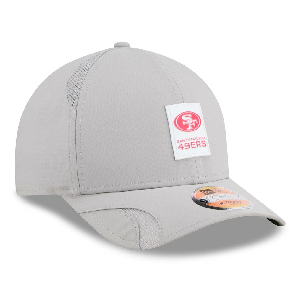 San Francisco 49ers New Era 2025 Sideline M-Crown 9FORTY Adjustable Hat - Gray outlet