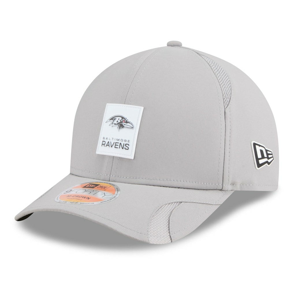 Baltimore Ravens New Era 2025 Sideline M-Crown 9FORTY Adjustable Hat - Gray outlet