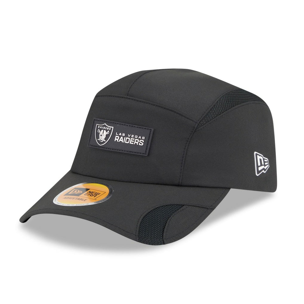 Las Vegas Raiders New Era 2025 Sideline Runner Adjustable Hat - Black on sale