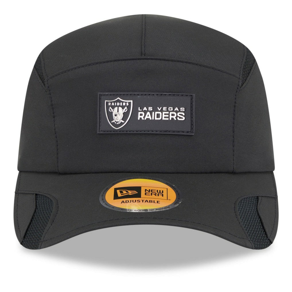 Las Vegas Raiders New Era 2025 Sideline Runner Adjustable Hat - Black on sale