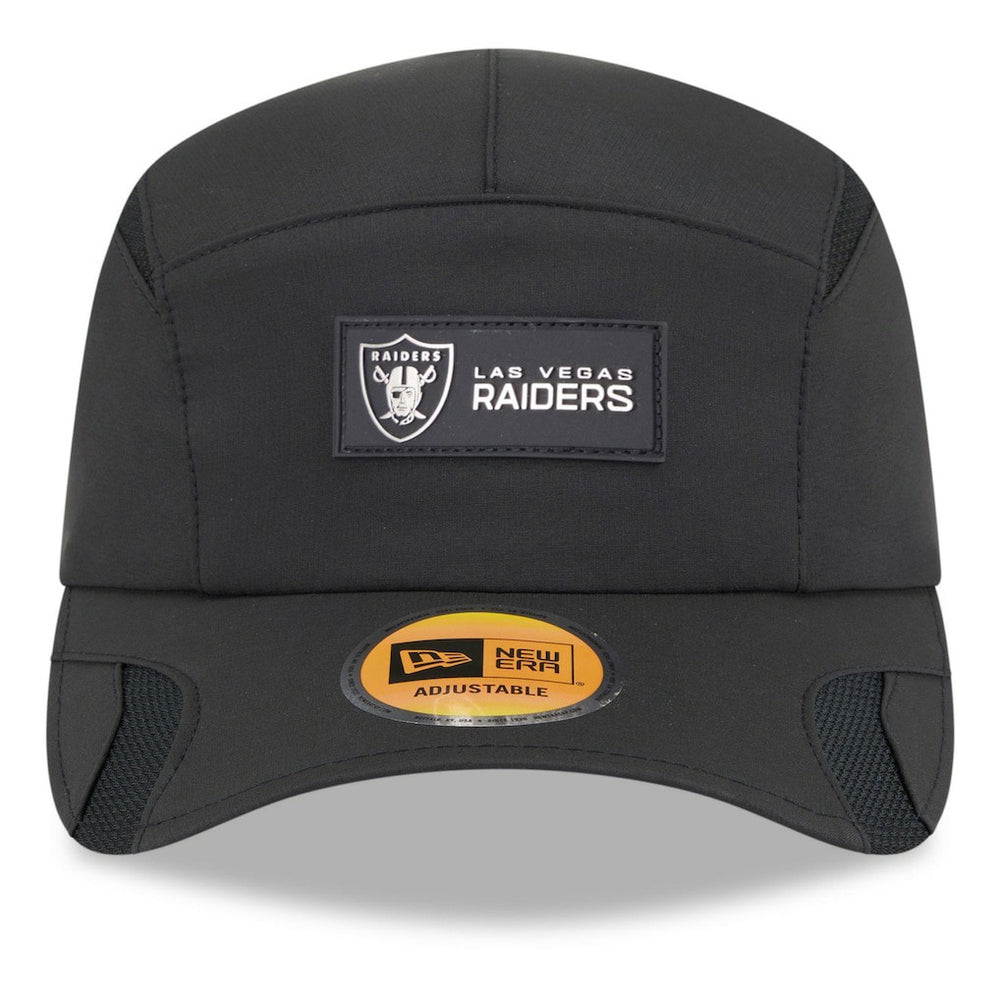 Las Vegas Raiders New Era 2025 Sideline Runner Adjustable Hat - Black on sale