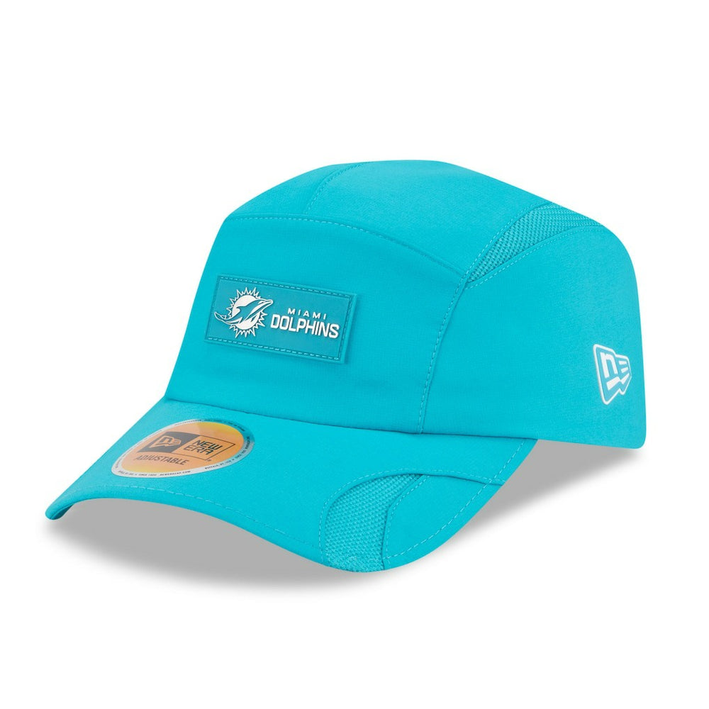 Miami Dolphins New Era 2025 Sideline Runner Adjustable Hat - Aqua cheap